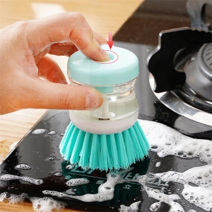 Cleaning Brush - 🧽🌟Pack de 2 Cepillo Automático con Dispensador de Jabón 💦🧼