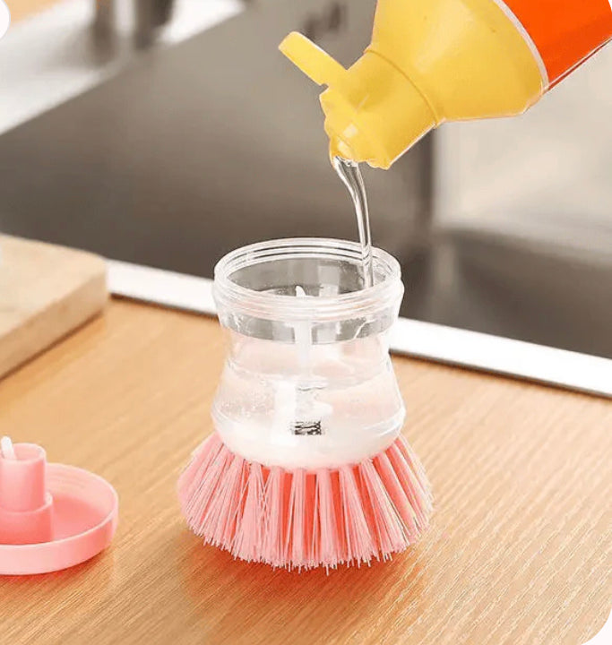 Cleaning Brush - 🧽🌟Pack de 2 Cepillo Automático con Dispensador de Jabón 💦🧼