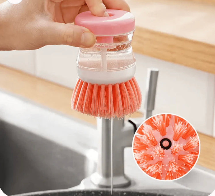 Cleaning Brush - 🧽🌟Pack de 2 Cepillo Automático con Dispensador de Jabón 💦🧼