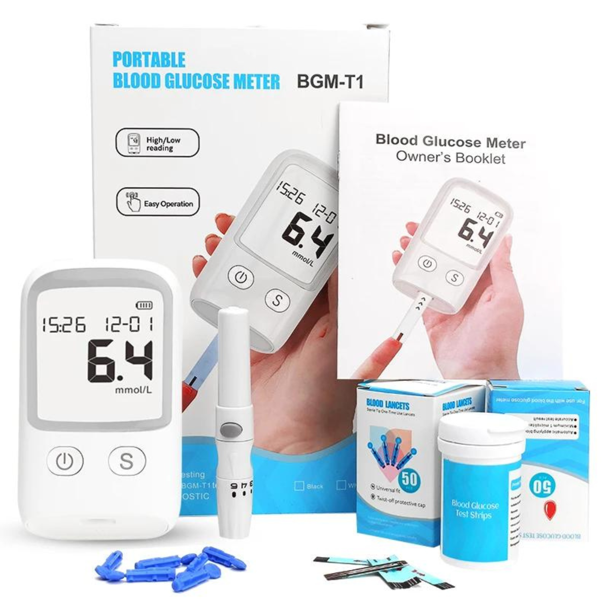 Blood Glucose Meter™ Glucómetro de Oxígeno en Sangre